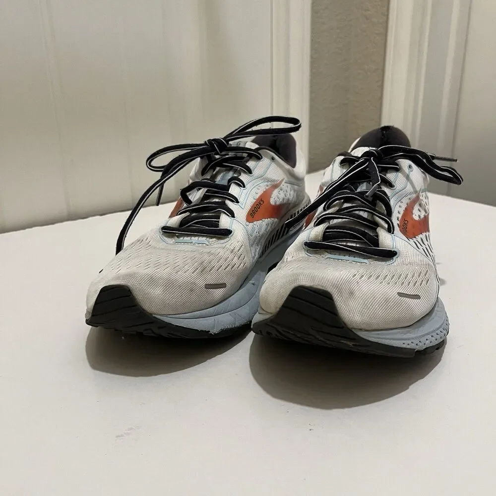 Brooks Adrenaline GTS 21 Women's Running Shoes Size 11 B (Medium) White Blue